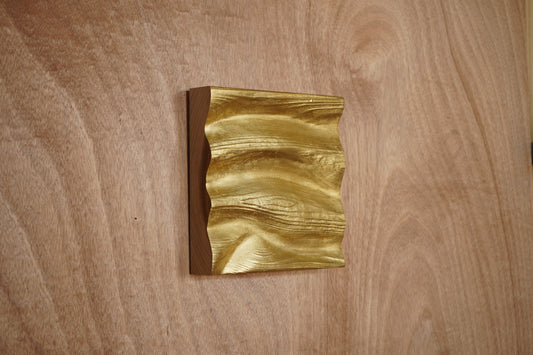 3_Gold Leaf Wall Wave in 23k gold leaf